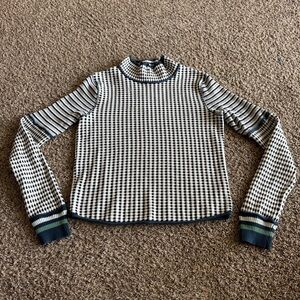 We The Free | Free People Gamer Cuff Crop Sweater in Ivory Combo Women’s Large